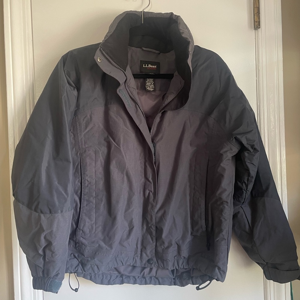 L.L. BEAN Thinsulated Flex Jacket Coat Women Grey Sz Small